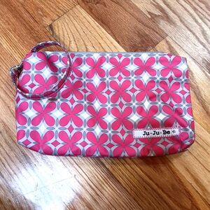 JuJuBe Pink‎ Pinwheels Pouch! Grey Pink